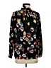 Ann Taylor 100% Polyester Floral Black Long Sleeve Blouse Size XS - photo 1