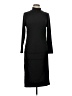 Unbranded Solid Black Casual Dress Size L - photo 1