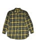 Gap Kids 100% Cotton Plaid Yellow Long Sleeve Button-Down Shirt Size 12 - photo 1