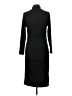 Unbranded Solid Black Casual Dress Size L - photo 2