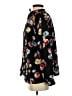 Ann Taylor 100% Polyester Floral Black Long Sleeve Blouse Size XS - photo 5