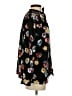 Ann Taylor 100% Polyester Floral Black Long Sleeve Blouse Size XS - photo 4