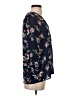 rue21 100% Polyester Floral Blue 3/4 Sleeve Blouse Size S - photo 4