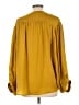 Glam 100% Polyester Gold Long Sleeve Blouse Size L - photo 2