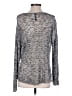 Absolutely Creative Worldwide 100% Acrylic Metallic Gray Pullover Sweater Size M - photo 2