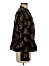 Thakoon Collective Floral Black Long Sleeve Blouse Size 6 - photo 4