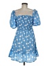 Influence 100% Polyester Polka Dots Blue Casual Dress Size 8 - photo 2