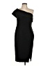 Eliza J Solid Black Cocktail Dress Size 12 - photo 1