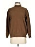 Lands' End Solid Brown Turtleneck Sweater Size S - photo 1