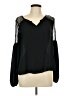 metaphor 100% Polyester Black Long Sleeve Blouse Size L - photo 1