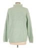 Ann Taylor LOFT Solid Green Turtleneck Sweater Size M - photo 2