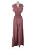 Max Studio Hearts Burgundy Jumpsuit Size S - photo 2