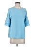 Unbranded Blue 3/4 Sleeve Top Size S - photo 1