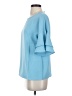 Unbranded Blue 3/4 Sleeve Top Size S - photo 5