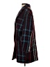 H&M Plaid Red Burgundy Wool Coat Size S - photo 5