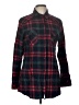 Matchstick Plaid Red Long Sleeve Blouse Size M - photo 1