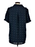 HOTOUCH 100% Polyester Polka Dots Blue Short Sleeve Blouse Size S - photo 2