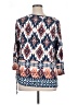 Ruby Rd. Blue 3/4 Sleeve Blouse Size XL - photo 2
