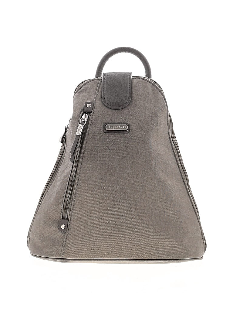 Pre-owned Baggallini Backpack In Gray