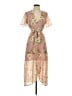 Bardot 100% Polyester Floral Pink Casual Dress Size 4 - photo 1