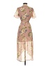 Bardot 100% Polyester Floral Pink Casual Dress Size 4 - photo 2