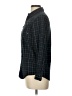 Hinano 100% Cotton Plaid Black Long Sleeve Button-Down Shirt Size L - photo 5