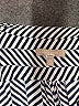 Banana Republic 100% Polyester Chevron-herringbone Blue Sleeveless Blouse Size M - photo 7