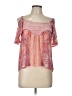 Ransom Pink Short Sleeve Blouse Size L - photo 1