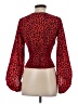 Charlie Holiday. 100% Polyester Red Long Sleeve Blouse Size 2 - photo 2