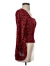 Charlie Holiday. 100% Polyester Red Long Sleeve Blouse Size 2 - photo 4