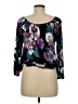 Daisy Fuentes 100% Rayon Black 3/4 Sleeve Blouse Size M - photo 2
