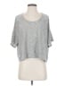 Bella Luxx Gray Short Sleeve Top Size XS - photo 1