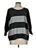 Andrea Jovine Stripes Gray Pullover Sweater Size L - photo 1