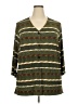 Studio Works Green 3/4 Sleeve Blouse Size 2X - photo 1