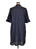 Ellos 100% Polyester Polka Dots Blue Casual Dress Size 16 - photo 2