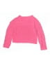 Justice 100% Polyester Solid Pink Pullover Sweater Size L (youth) - photo 2