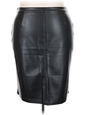 Avenue Faux Leather Skirt (view 2)