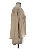 Maven West Tan Long Sleeve Blouse Size M - photo 4