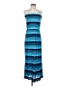 Lily Bleu Stripes Blue Cocktail Dress Size S - photo 1