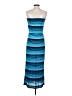 Lily Bleu Stripes Blue Cocktail Dress Size S - photo 2