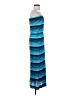 Lily Bleu Stripes Blue Cocktail Dress Size S - photo 4
