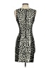 Aqua Animal Print Gray Cocktail Dress Size XS - photo 2