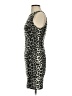 Aqua Animal Print Gray Cocktail Dress Size XS - photo 5