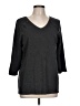 Chico's Gray Black Pullover Sweater Size Lg (2) - photo 1