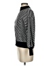 Zesica Chevron-herringbone Black Turtleneck Sweater Size S - photo 5
