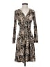 Donna Morgan Animal Print Brown Cocktail Dress Size 4 - photo 1