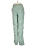 JLUXLABEL Solid Green Casual Pants Size S - photo 2