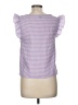 Shein 100% Polyester Purple Short Sleeve Blouse Size 6 - photo 2