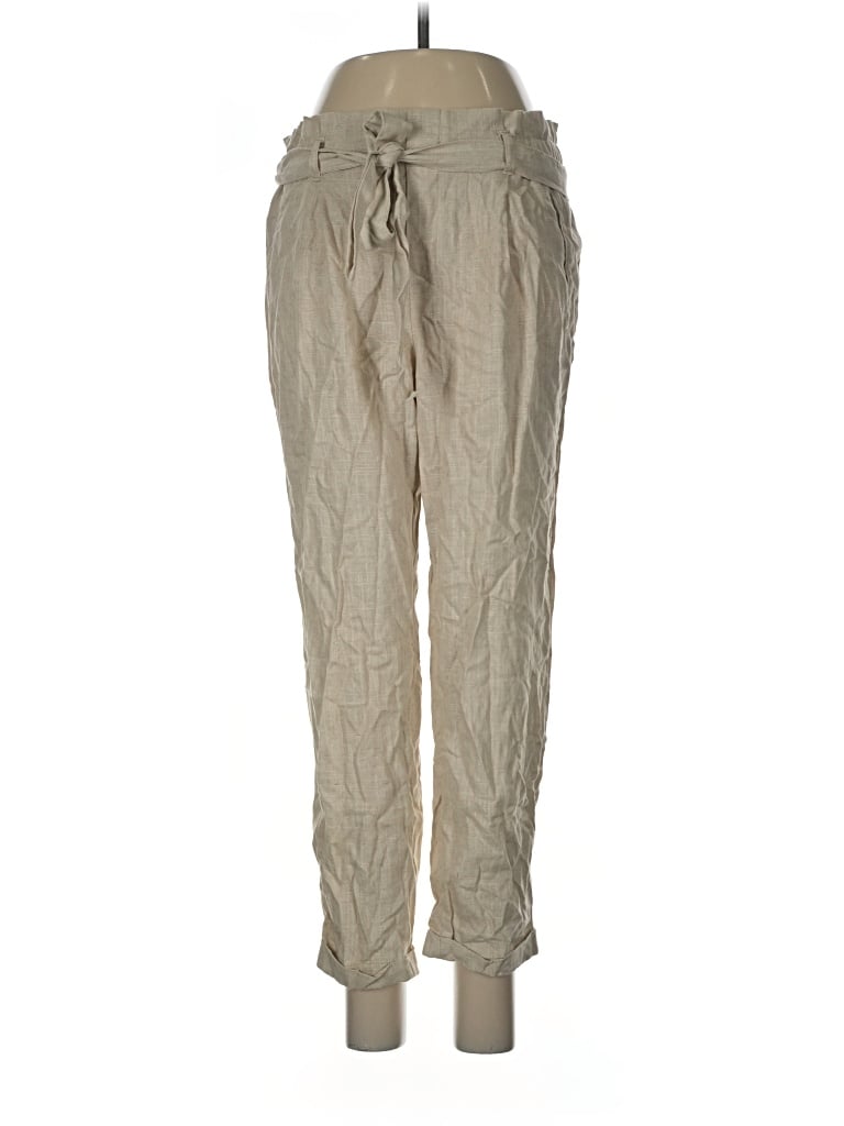 Pre-owned Cali' Linen Pants In Gray