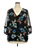Calvin Klein Black 3/4 Sleeve Blouse Size XXL (estimated) - photo 1